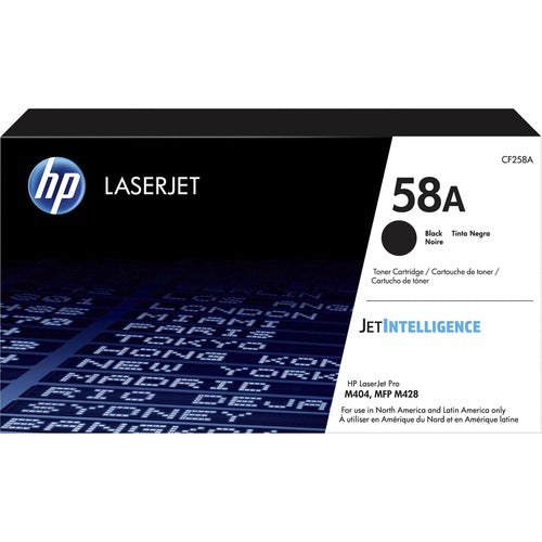HP HEWCF258A 58A (CF258A) Original Standard Yield Laser Toner Cartridge - Black - 1 Each