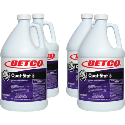 Betco BET3410400CT Quat-Stat 5 Disinfectant Gallon