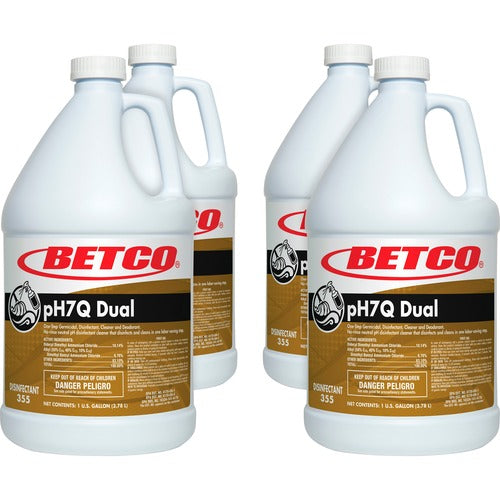 Betco BET3550400CT pH7Q Dual Neutral Disinfectant Cleaner