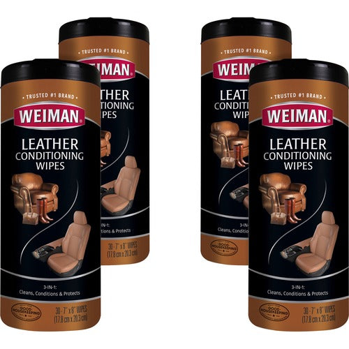 Weiman WMN91CT Products Leather Wipes
