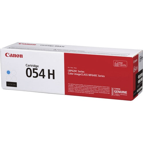 Canon CNMCRTDG054HC 054H Original High Yield Laser Toner Cartridge - Cyan - 1 Each