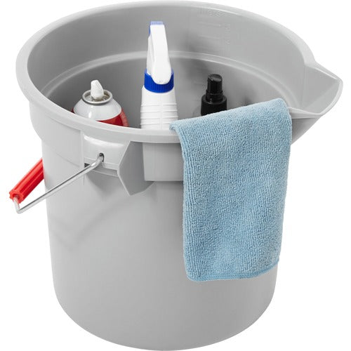 Rubbermaid Commercial RCP261400GY Brute 14-quart Round Bucket