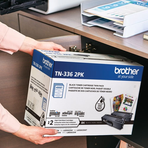 Brother BRTTN3362PK TN336 Original High Yield Laser Toner Cartridge - Twin-pack - Black - 2 / Box
