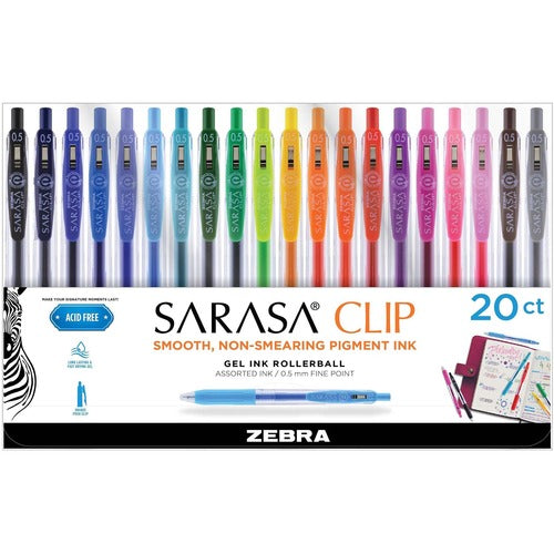 Zebra Pen ZEB47220 SARASA Clip Retractable Gel Pen