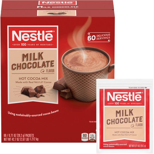 Nestle® NES26791 Milk Chocolate Single-Serve Hot Chocolate Packets