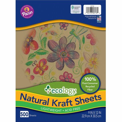 Ecology PAC5713 Natural Kraft Sheets