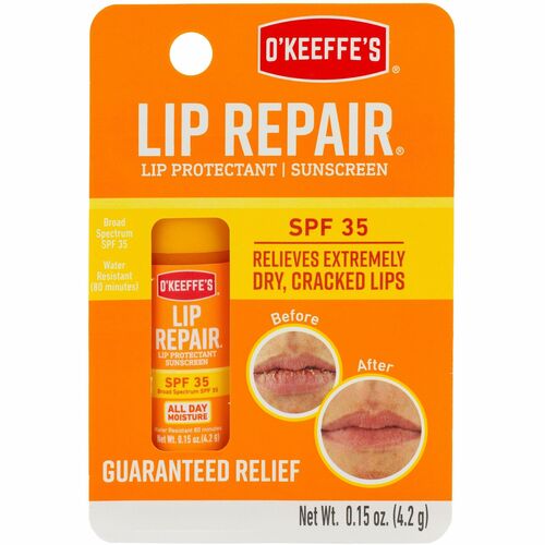 O'Keeffe's GORK0900002 Lip Repair SPF 35 Lip Protectant Sunscreen