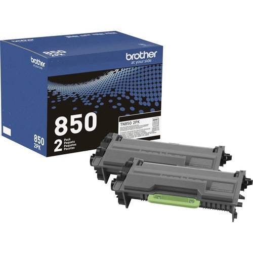 Brother BRTTN8502PK TN-850 Original High Yield Laser Toner Cartridge - Twin-pack - Black - 2 / Box