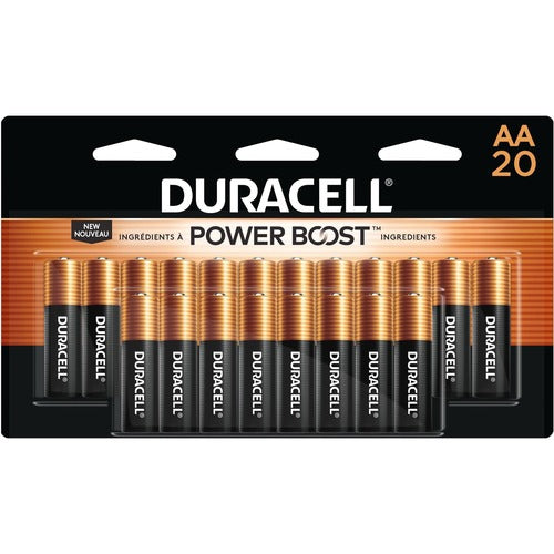 Duracell DURMN1500B20CT Coppertop Alkaline AA Battery 20-Packs
