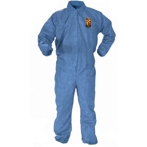 Kleenguard KCC45004 A60 Coveralls - Zipper Front, Storm Flap, Elastic Back, Wrists & Ankles