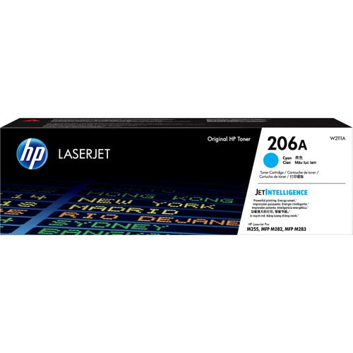 HP HEWW2111A 206A Original Laser Toner Cartridge - Cyan - 1 Each