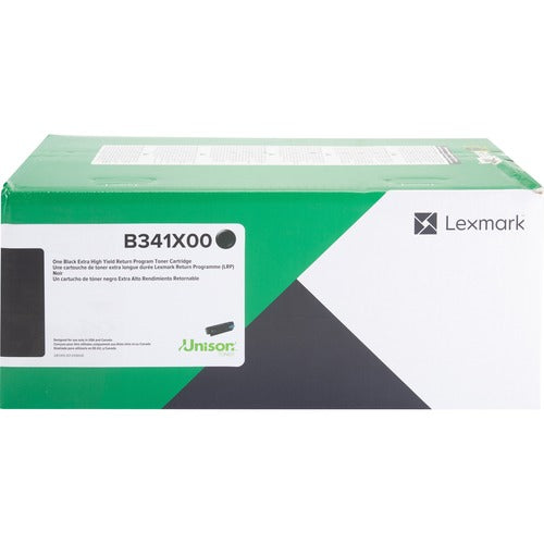 Lexmark LEXB341X00 Unison Original Extra High Yield Laser Toner Cartridge - Black - 1 Each
