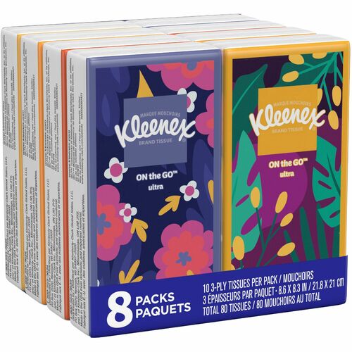 Kleenex KCC46651 Go Packs Facial Tissues