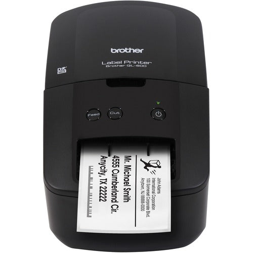 Brother BRTQL600 QL-600 Desktop Direct Thermal Printer - Monochrome - Label Print - USB