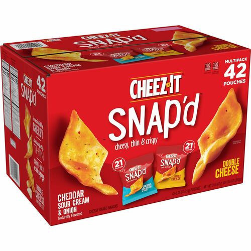 Cheez-It KEB11500 Snap'd Baked Cheese Variety Pack