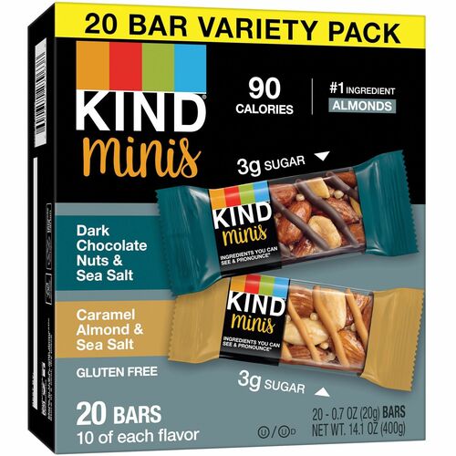 KIND KND27964 Minis Nuts & Sea Salt Nut Bars Variety