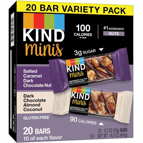 KIND KND27970 Minis Dark Chocolate Nut Bars Variety
