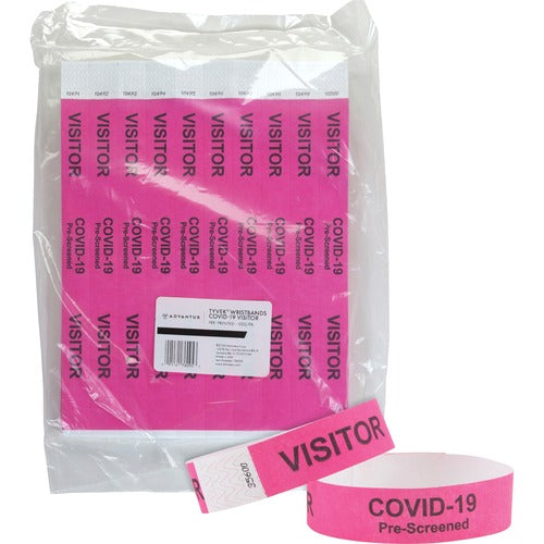 Advantus AVT76095 COVID Prescreened Visitor Wristbands