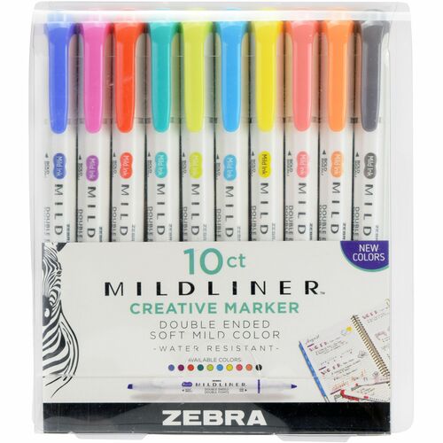 Zebra ZEB78501 MILDLINER Dual Ended Creative Marker