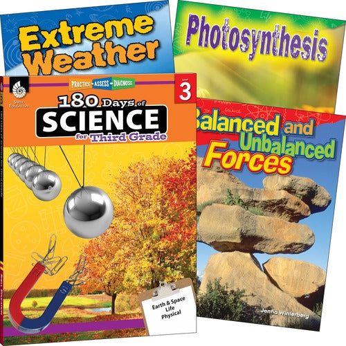 Shell Education SHL118404 Learn At Home Science 4-book Set Printed Book