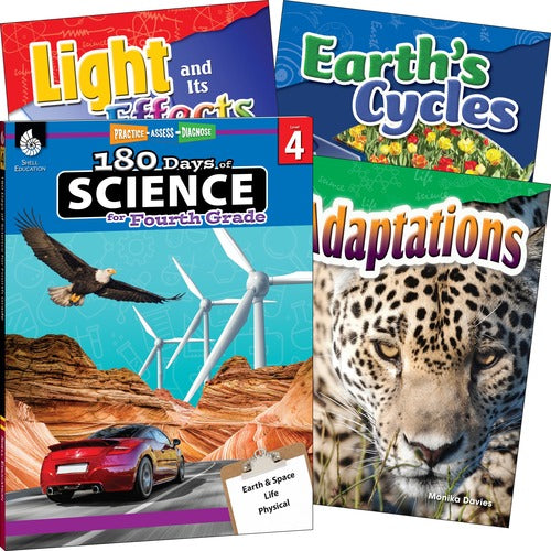 Shell Education SHL118405 Learn At Home Science 4-book Set Printed Book
