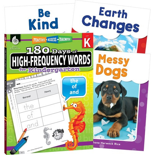 Shell Education SHL109745 Learn At Home Grade K Frequency Words Printed Book
