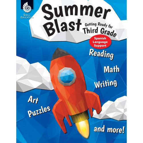 Shell Education SHL86128 Summer Blast Spanish Workbook Printed Book