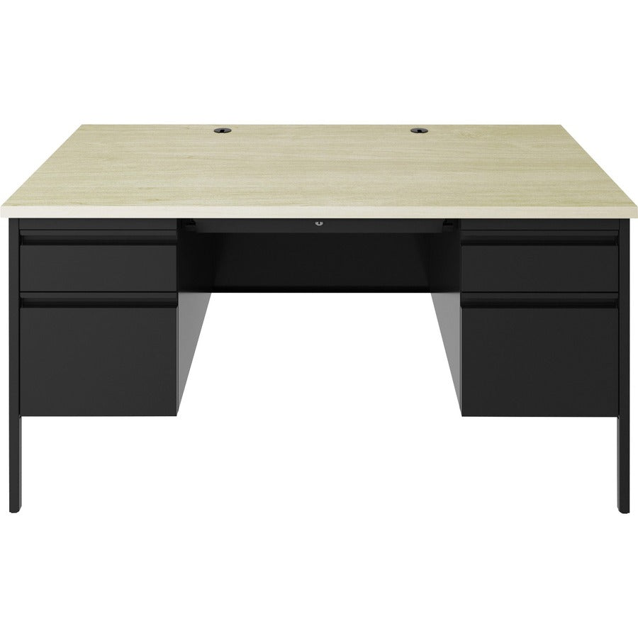 Lorell LLR60930 Fortress Series Double-Pedestal Desk