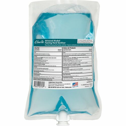 Betco BET7952900 Clario Hand Sanitizer Foam Refill