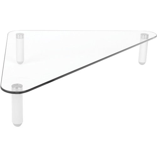 Kantek KTKMS390 Glass Corner Monitor Riser/Desk Shelf