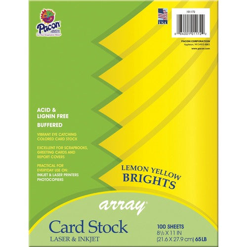 Pacon® PACP101172 Color Brights Cardstock - Lemon Yellow