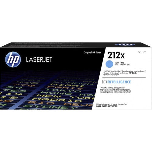 HP HEWW2121X 212X Original High Yield Laser Toner Cartridge - Cyan - 1 Each