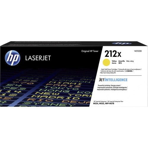 HP HEWW2122X 212X Original High Yield Laser Toner Cartridge - Yellow - 1 Each