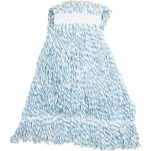 Genuine Joe GJOMBW1B Blue Stripes Hygrade Rayon Mophead