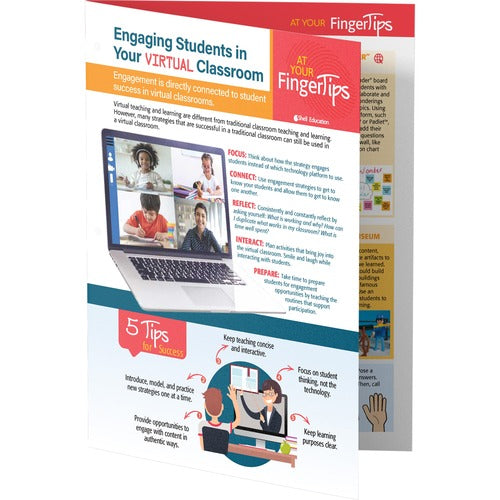 Shell Education SHL126300 Engaging Virtual Classroom Guide Printed Book