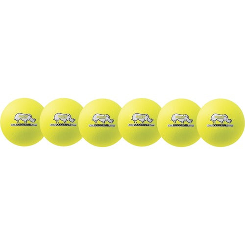 Champion Sports CSIRXD6NYSET Rhino Skin 6" Dodgeball Set