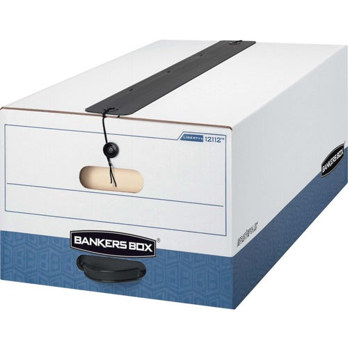 Bankers Box FEL12112 Liberty Plus-Legal-Internal Dimensions:15" Width X 24" Depth X 10" Height-External Dimensions:15.3" Width X 24.1" Depth X 10.8" Height-Media Size Supported:Legal-String/Button Tie Closure-Heavy Duty-Stackable