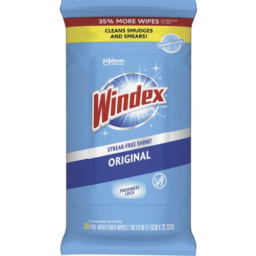 Windex® SJN319251 Glass & Surface Wipes