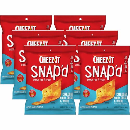 Cheez-It KEB11460 Snap'd Cheddar Sour Cream & Onion Crackers