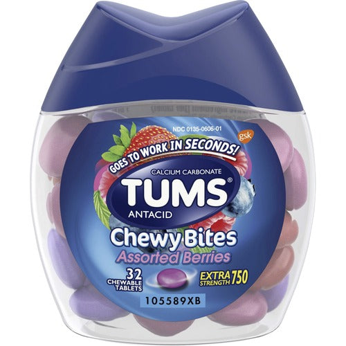 TUMS GKC49180 Chewy Bites Chewable Antacid Tablets