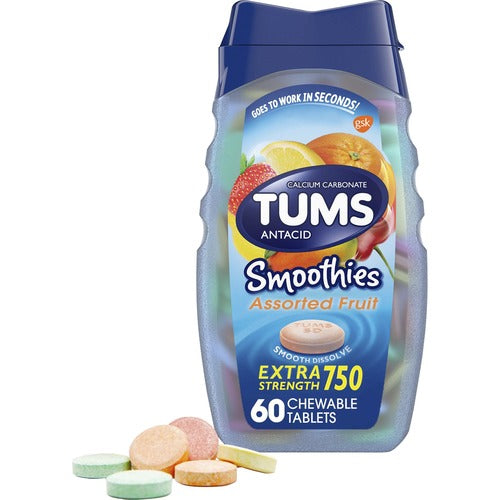 TUMS GKC39287 Smoothies Extra Strength Antacid Chewable Tablet