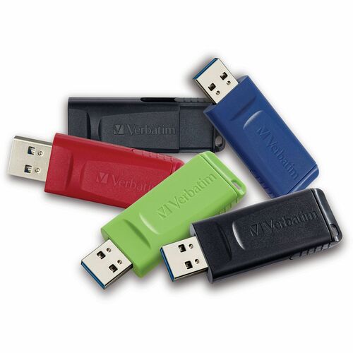 Verbatim VER70897 32GB Store 'n' Go USB Flash Drive - 5pk - Assorted