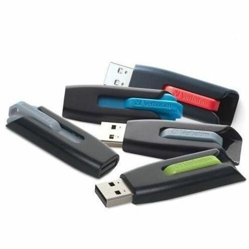 Verbatim VER70900 32GB Store 'n' Go V3 USB 3.2 Gen 1 Flash Drive - 5pk - Assorted