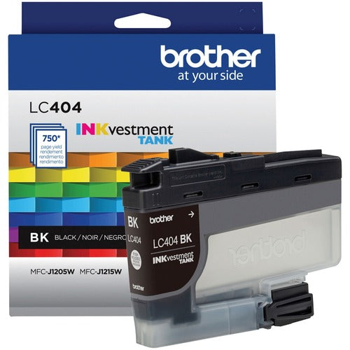 Brother BRTLC404BKS INKvestment LC404BK Original Standard Yield Inkjet Ink Cartridge - Single Pack - Black - 1 Each