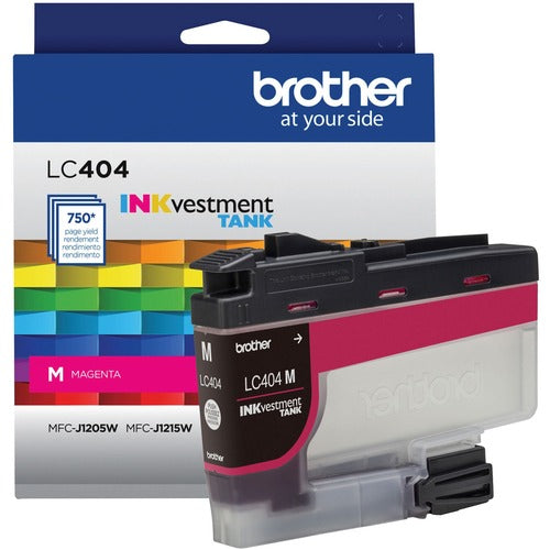 Brother BRTLC404MS INKvestment LC404M Original Standard Yield Inkjet Ink Cartridge - Single Pack - Magenta - 1 Each