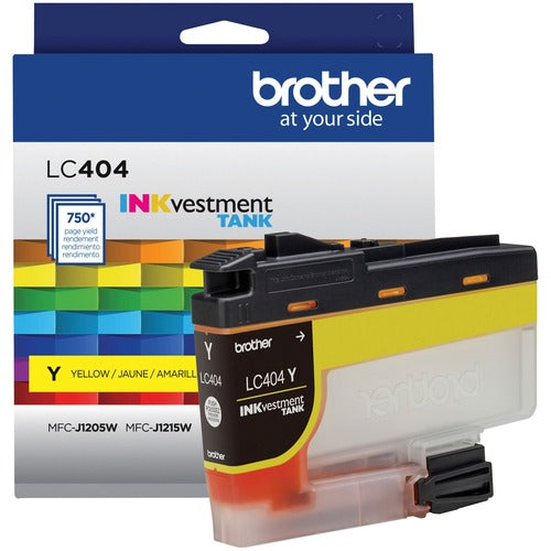 Brother BRTLC404YS INKvestment LC404Y Original Standard Yield Inkjet Ink Cartridge - Single Pack - Yellow - 1 Each