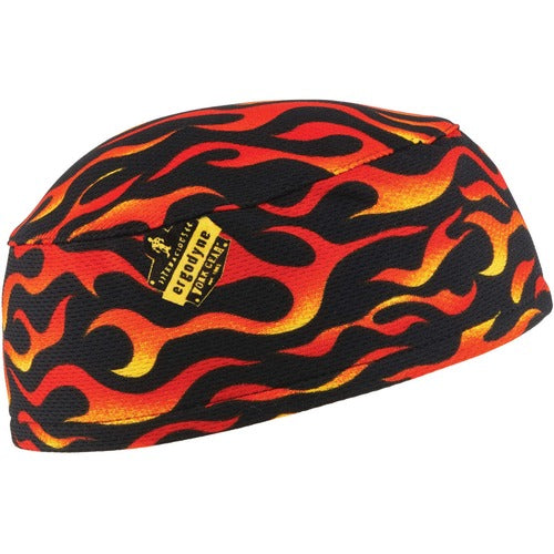 Ergodyne EGO12514 6630 Flames Skull Cap - Terry Cloth