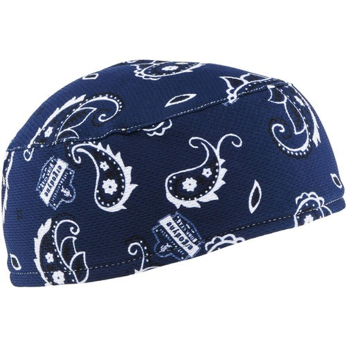 Ergodyne EGO12509 6630 Navy Western Skull Cap - Terry Cloth