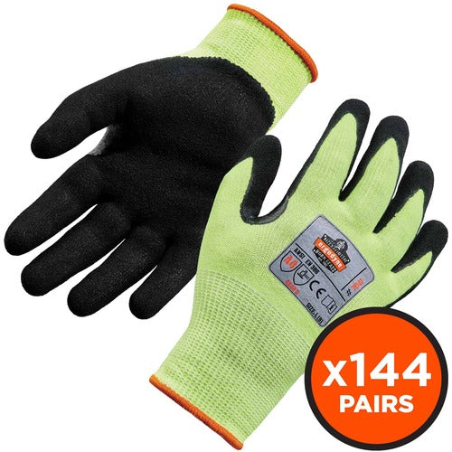 Ergodyne EGO17823 ProFlex 7041 Hi-Vis Nitrile-Coated Level 4 Cut Gloves