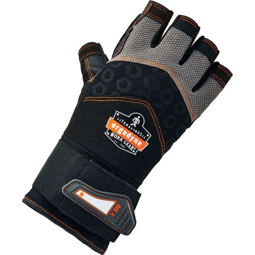 Ergodyne EGO17712 ProFlex 910 Half-Finger Impact Gloves + Wrist Support